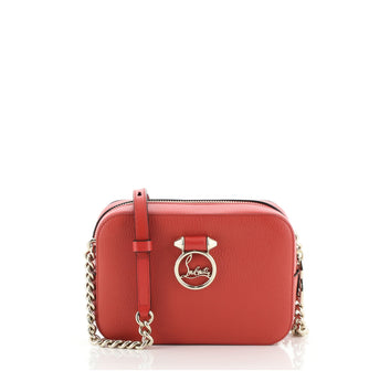 RED 'Rubylou' mini leather crossbody bag