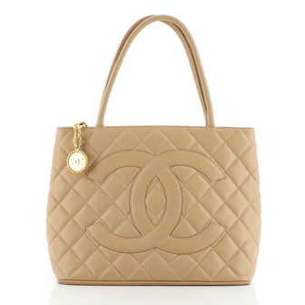 Chanel Medallion Tote Quilted Caviar