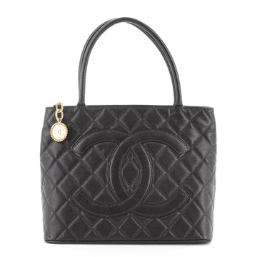 Chanel Medallion Tote Quilted Caviar