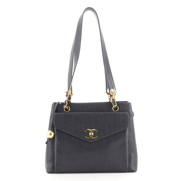 Chanel Vintage Front Pocket Tote Caviar Medium