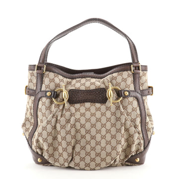 Gucci Jockey Tote GG Canvas Medium