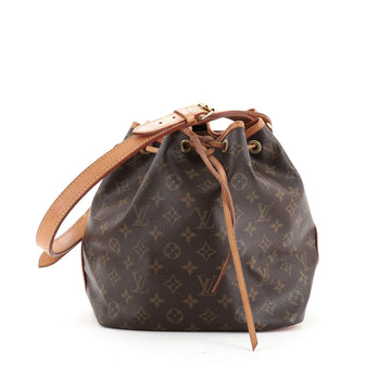 Louis Vuitton Petit Noe Handbag Monogram Canvas