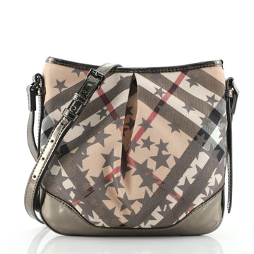 Burberry Julia Crossbody Bag Nova Check Stars Coated Canvas