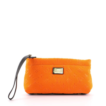 Louis Vuitton Scuba Clutch Monogram Embossed Neoprene