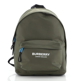 Burberry Logo Zip Backpack Nylon Large