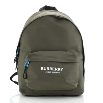 Burberry Logo Zip Backpack Nylon Large