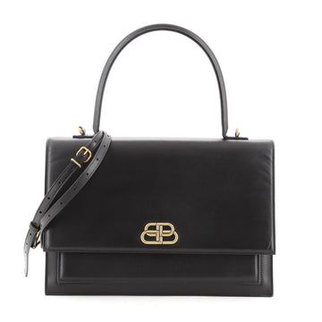 Balenciaga Sharp Top Handle Bag Leather Large