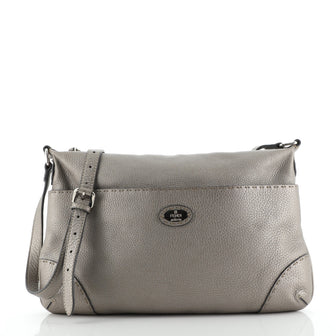Fendi Selleria Front Pocket Crossbody Bag Leather Large