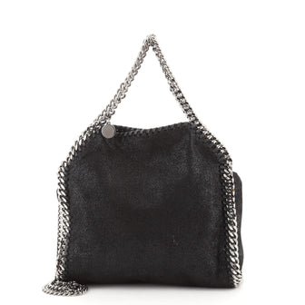 Stella McCartney Falabella Fold Over Crossbody Bag Shaggy Deer Mini