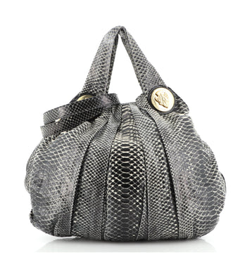 Gucci Hysteria Convertible Top Handle Bag Python Medium