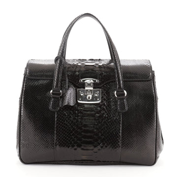 Gucci Lady Lock Satchel Python Medium