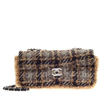 Chanel Flap Bag Tweed East West 