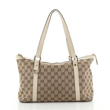 Gucci Abbey Zip Tote GG Canvas Medium