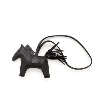 Hermes So Black GriGri Rodeo Bag Charm Leather PM