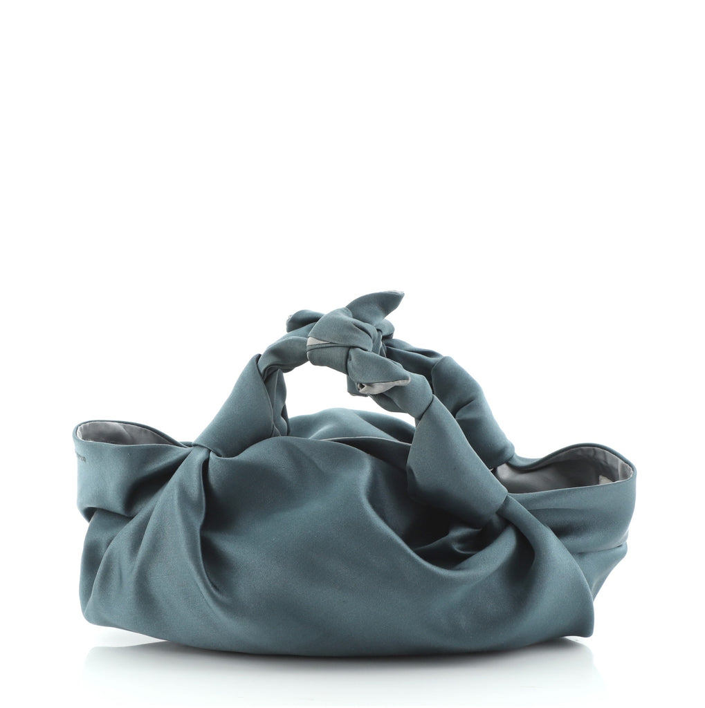 The Row Ascot Bag Satin Small Blue 601111