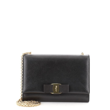 Salvatore Ferragamo Ginny Crossbody Bag Saffiano Leather Small