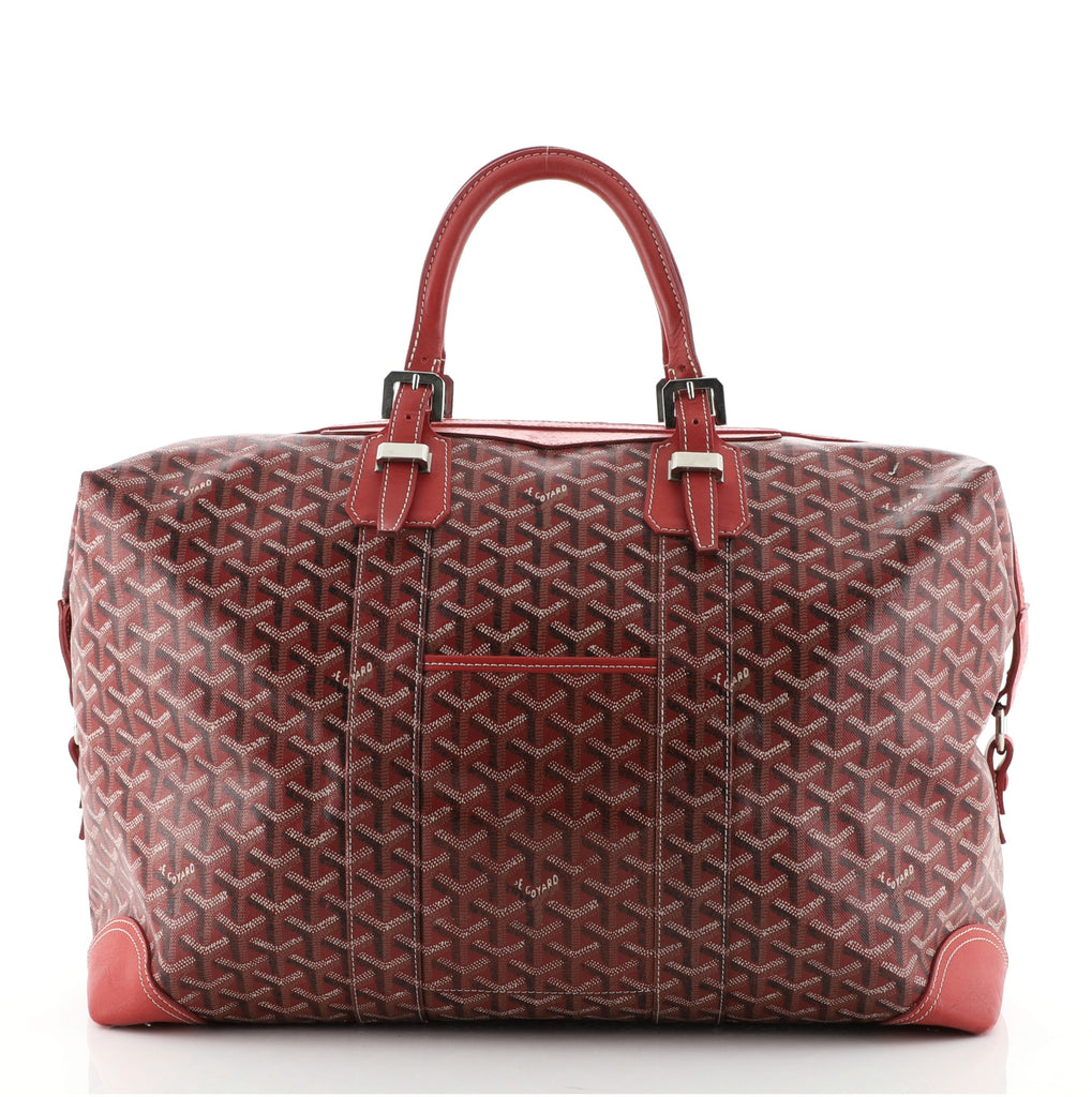 Goyard Red Coated Canvas Boeing Travel Bag 30 Satchel – The Hangout