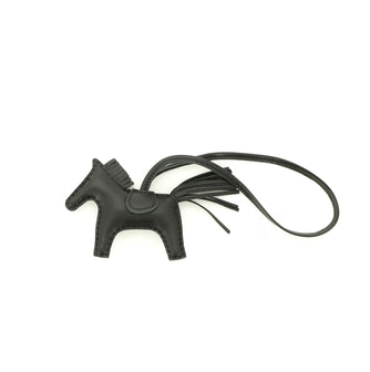 So Black GriGri Rodeo Bag Charm Leather MM
