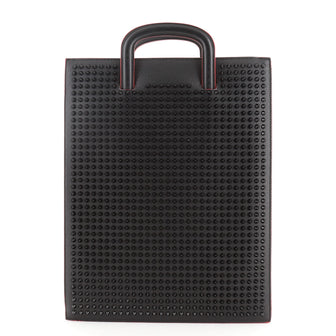Christian Louboutin Trictrac Portfolio Bag Leather and Spiked Leather Large