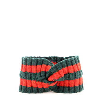 Gucci Web Headband Knit Wool Blend