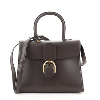 Delvaux Brillant Top Handle Bag Leather MM