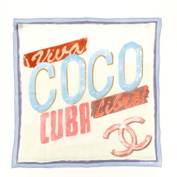 Chanel Coco Cuba Bandana Scarf Printed Cotton