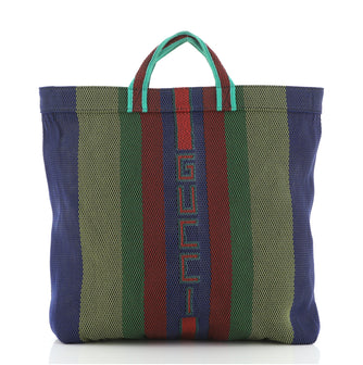Gucci Logo Tote Woven Rubber Large