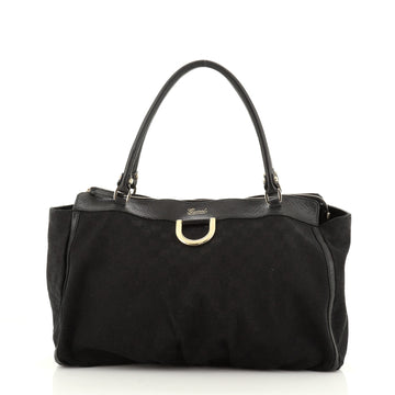 Gucci D-Ring Shoulder Bag GG Canvas Large