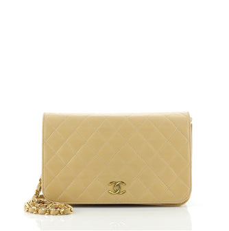 Chanel Vintage Full Flap Bag Quilted Lambskin Medium