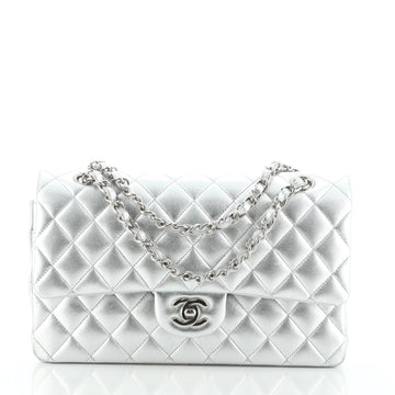 Classic Double Flap Bag Quilted Metallic Lambskin Medium