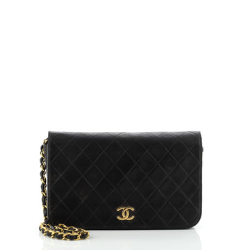 Chanel Vintage Full Flap Bag Quilted Lambskin Medium