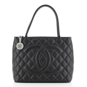 Chanel Medallion Tote Quilted Caviar