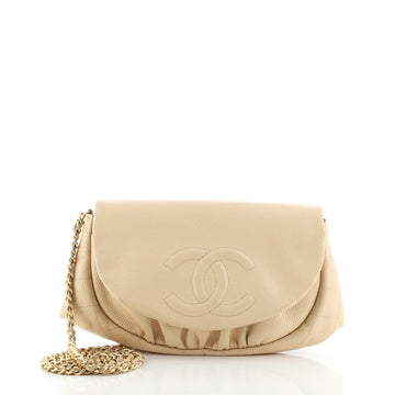 Chanel Half Moon Wallet on Chain Caviar
