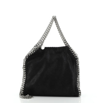 Stella McCartney Falabella Fold Over Crossbody Bag Shaggy Deer Mini