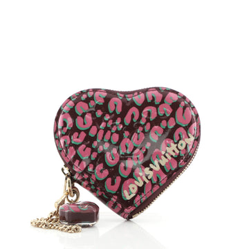Louis Vuitton Heart Coin Purse Limited Edition Stephen Sprouse Leopard Monogram Vernis