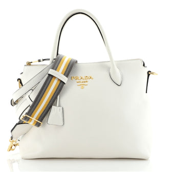 Prada Dual Strap Zip Tote Vitello Daino Medium