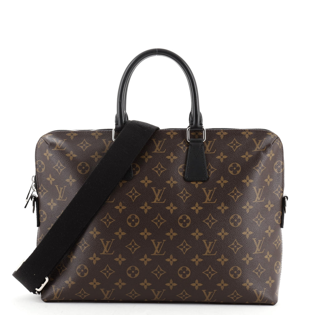 Brown Louis Vuitton Monogram Macassar Porte Documents Jour NM Business –  Designer Revival