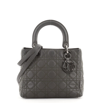 Christian Dior Lady Dior Bag Cannage Quilt Calfskin Medium