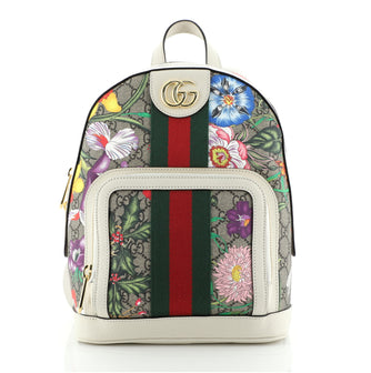 Gucci Ophidia Backpack Flora GG Coated Canvas Small