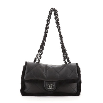 Chanel Coco Neige Flap Bag Quilted Lambskin and Shearling Medium