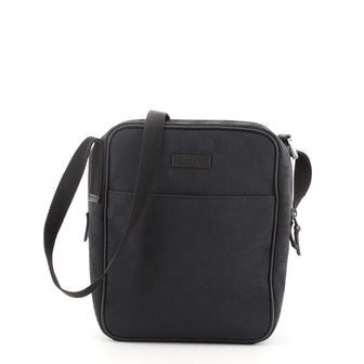 Gucci Front Pocket Messenger Bag GG Canvas Small