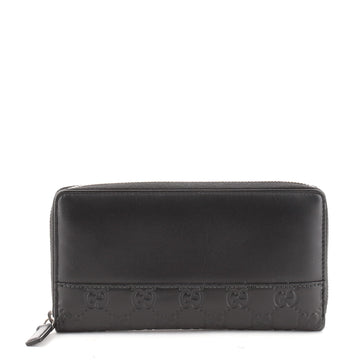 Gucci Zip Around Wallet GucciGhost Embossed Leather Long