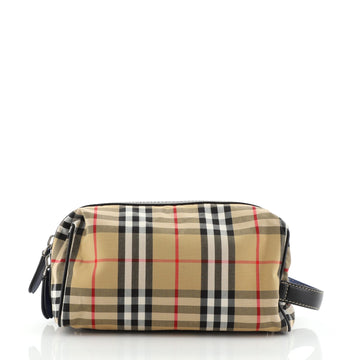 Burberry Cosmetic Pouch Vintage Check Canvas