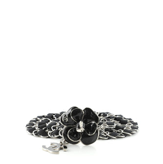 Chanel Camellia Double Strand Belt Metal with Fabric