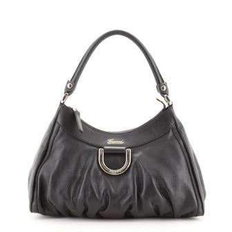 Gucci D Ring Hobo Leather Small