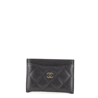 Chanel Classic Card Holder Quilted Caviar