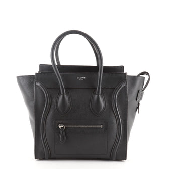 Celine Luggage Bag Grainy Leather Micro