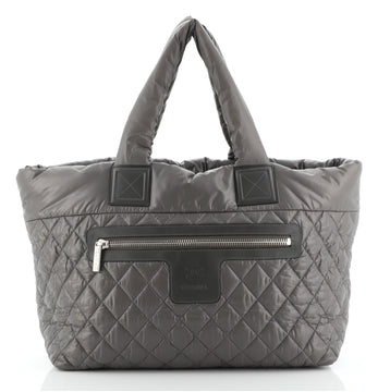 Chanel Coco Cocoon Zipped Tote Quilted Nylon Medium