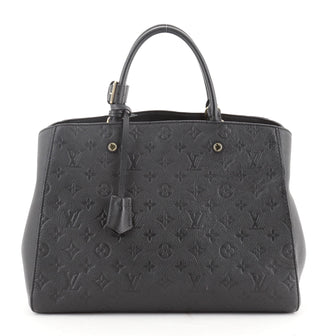 Louis Vuitton Montaigne Handbag Monogram Empreinte Leather GM