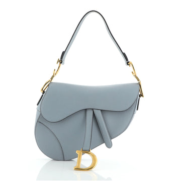 Christian Dior Saddle Handbag Leather Medium